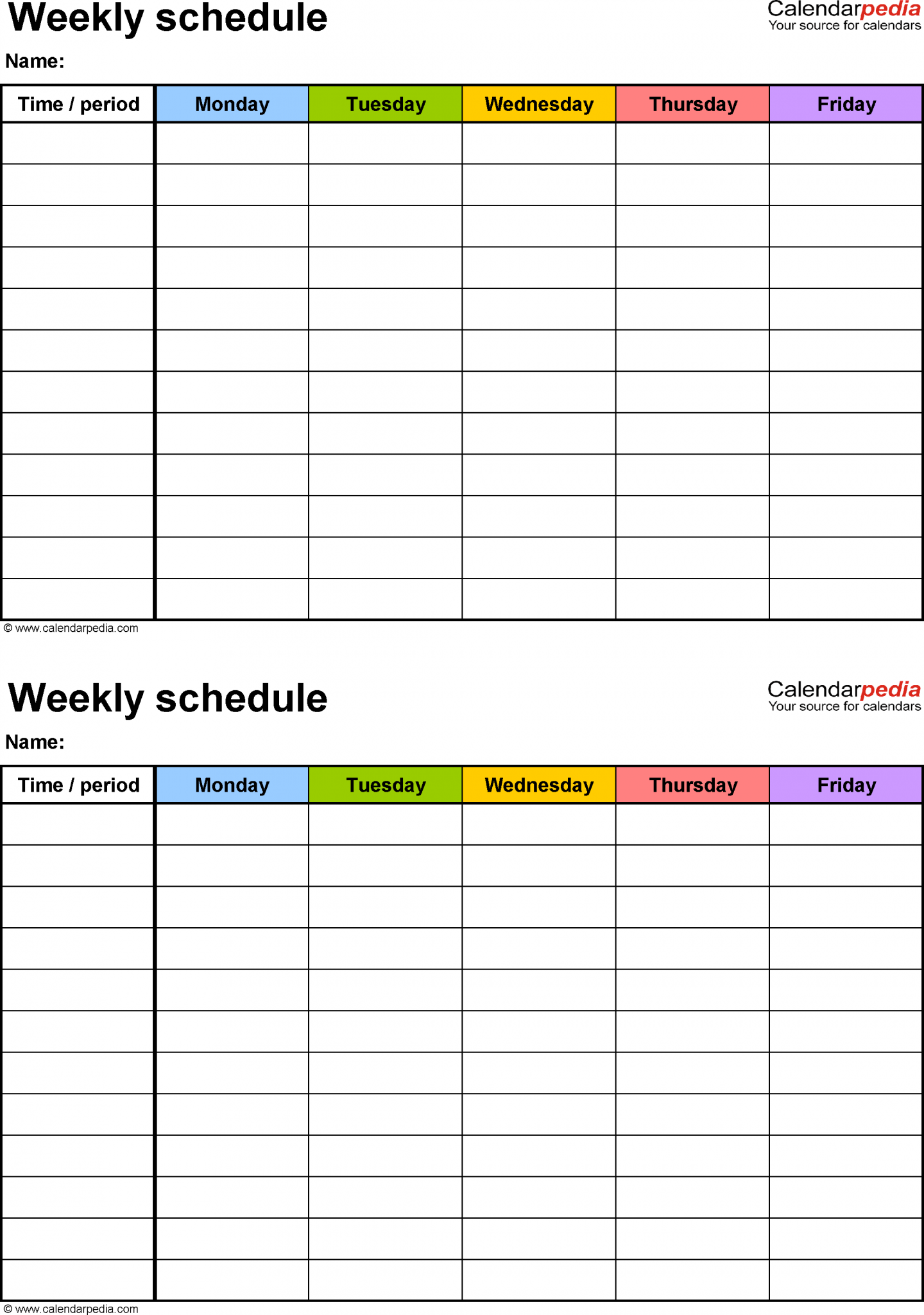 school-schedule-template-doc-pdf-printable | teachers Resources