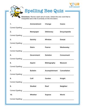 spelling-bee-worksheet-template